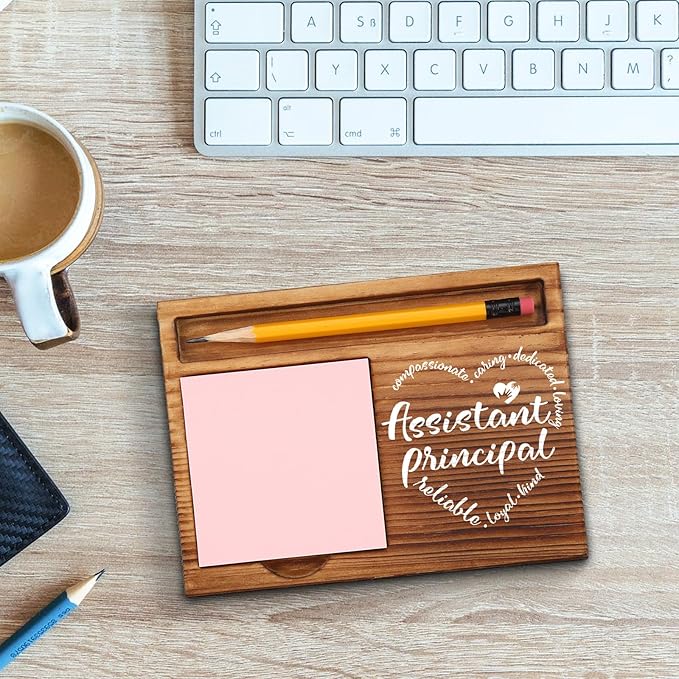 Assistant Principal Gifts, Assistant Principal Appreciation Gifts, Thank You Gifts for Assistant Principal, Vice Principal Desk Self-Stick Note Pad Holders GSH15