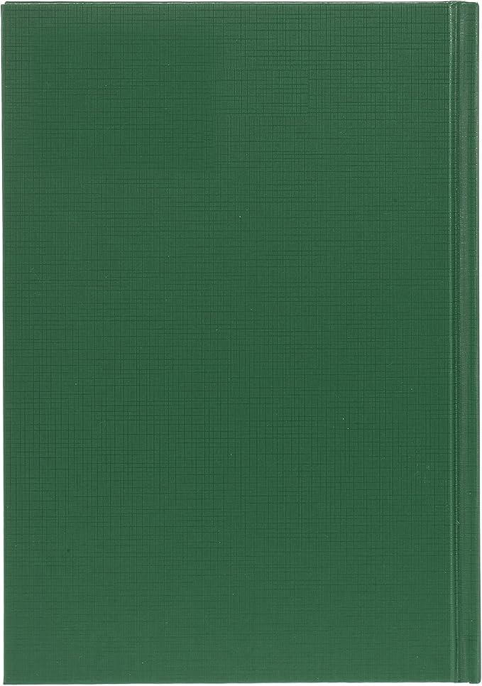 Collins Essential 2025 Business Diary - A5 Day to a Page with Appointments Planner with Leathergrain Hardback Cover - Green - ESSA51.52-25