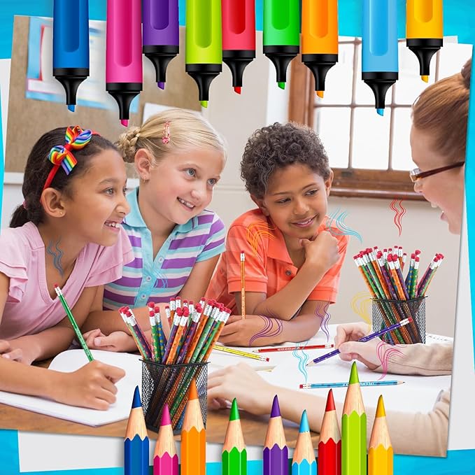 Gersoniel 60 Pcs Scented Pencils Bulk for Kids Inspirational Motivational Cute Fun Fruit Wood Smelly Graphite Pencils with Erasers for School Classroom Office Students Girls Boys Gifts Supplies