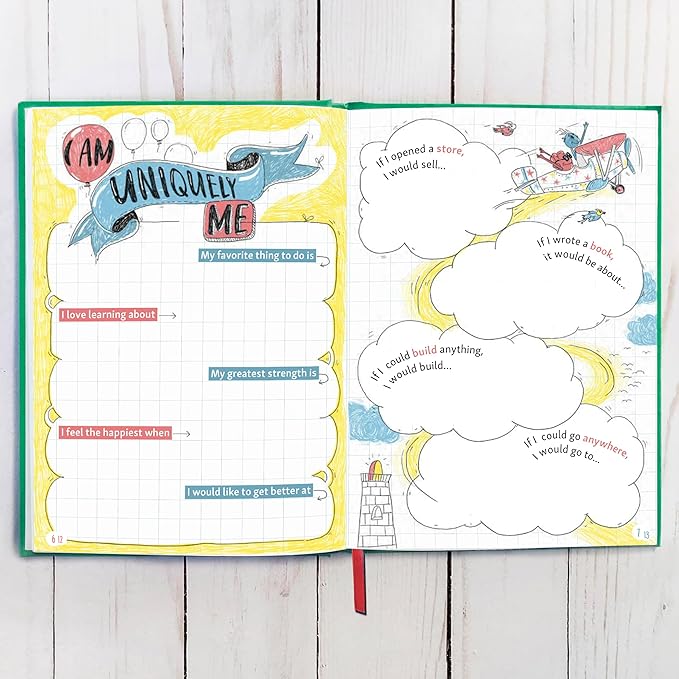 Big Life Journal - Daily Journal for Kids - A Growth Mindset Workbook for Children – Interactive Journal and Goal Planner for Kids – Daily Guided Journal for Children… (Green)