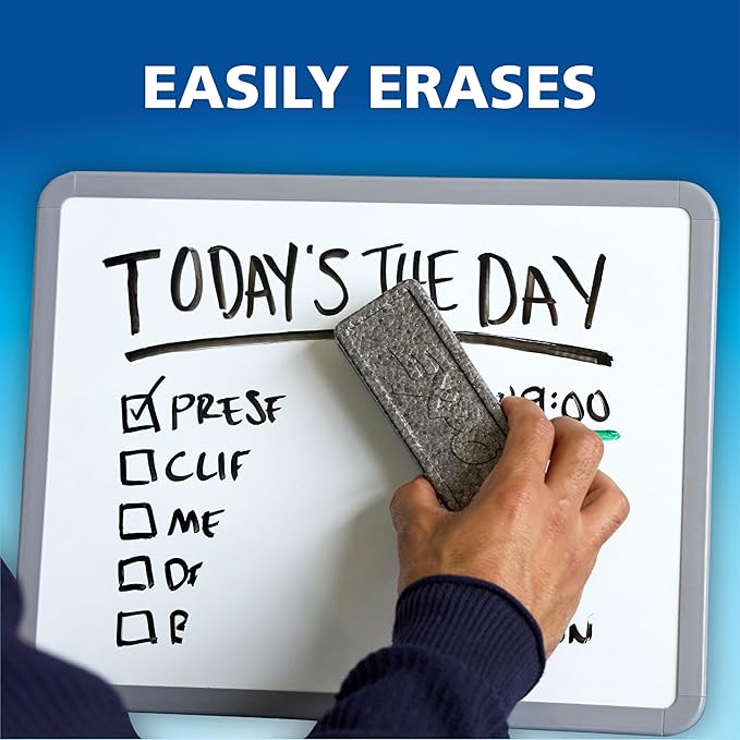 EXPO Fine Tip Dry Erase Markers, Low Odor, Black Ink, 36-Count Set, Ideal for Classroom, Office, and Home Use