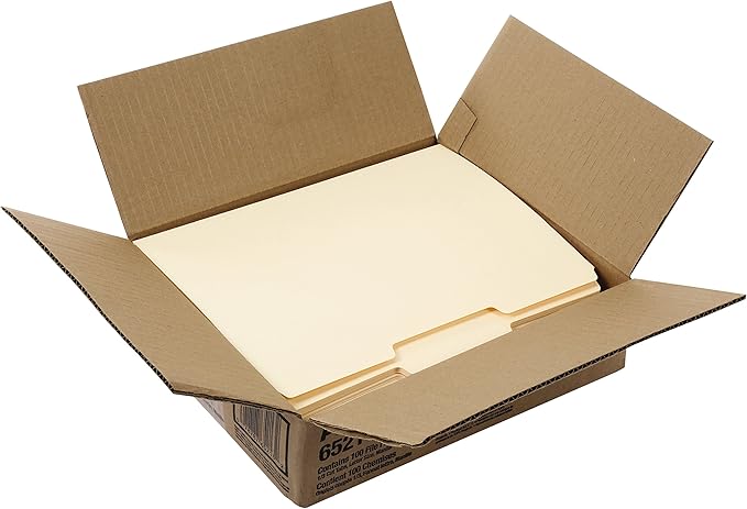 Pendaflex Daily A-Z Indexing Midnight Blue Desk File/Sorter,(11015) 1 EA & File Folders, Letter Size, 8-1/2" x 11", Classic Manila, 1/3-Cut Tabs in Left, Right, Center Positions, 100 Per Box (65213)