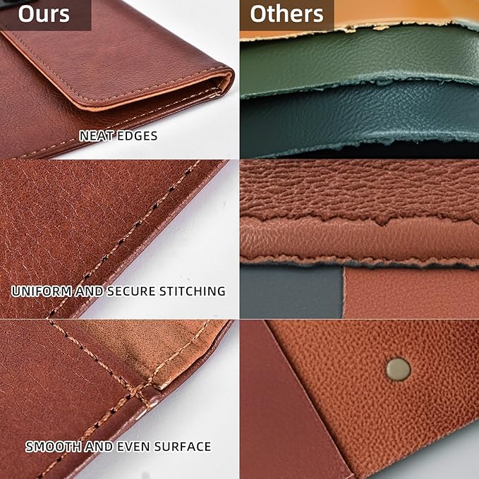 Brown Leather File Folder Letter Size, File Organizer, Important Document Folder, Document Organizer, Laptop Sleeve Notebook Case, Leather Folder Paper Storage, A4 Envelopes Filing Folder