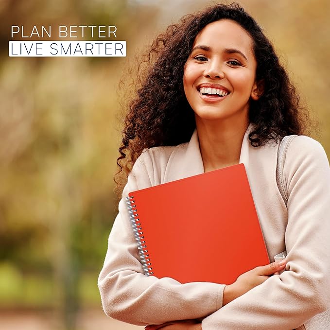 2025 Appointment Book & Planner- Ensight 8.5 x 11 inches, Large Tabbed Daily Hourly Weekly Planner, Calendar & Schedule Book 15-Minute time Slots, Business & Personal Planner Jan 2025- Dec 2025- Peach