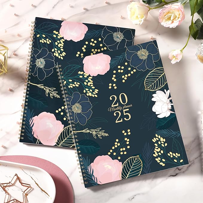 2025 Monthly Planner - Monthly Planner/Calendar 2025, Jan 2025 - Dec 2025, 9ββ x 11'', Monthly Tabs, Double-Sided Pockets, Twin-Wire Biding, Holidays, Notes Pages, Julian Dates