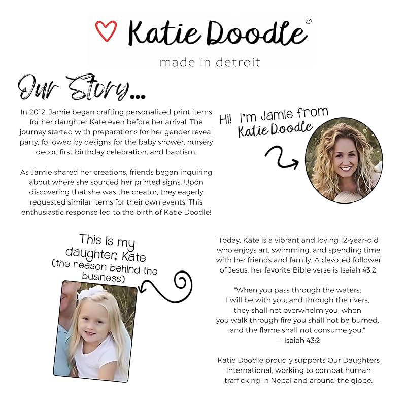 Katie Doodle - Funny, High School Graduation Card, Class of 2025 Gifts (Handmade in USA), Graduation Gifts for Her, Him, Girls, Boys - Includes 1 x Grad Card (5x7 inch) & 1 Kraft Envelope (self-seal)
