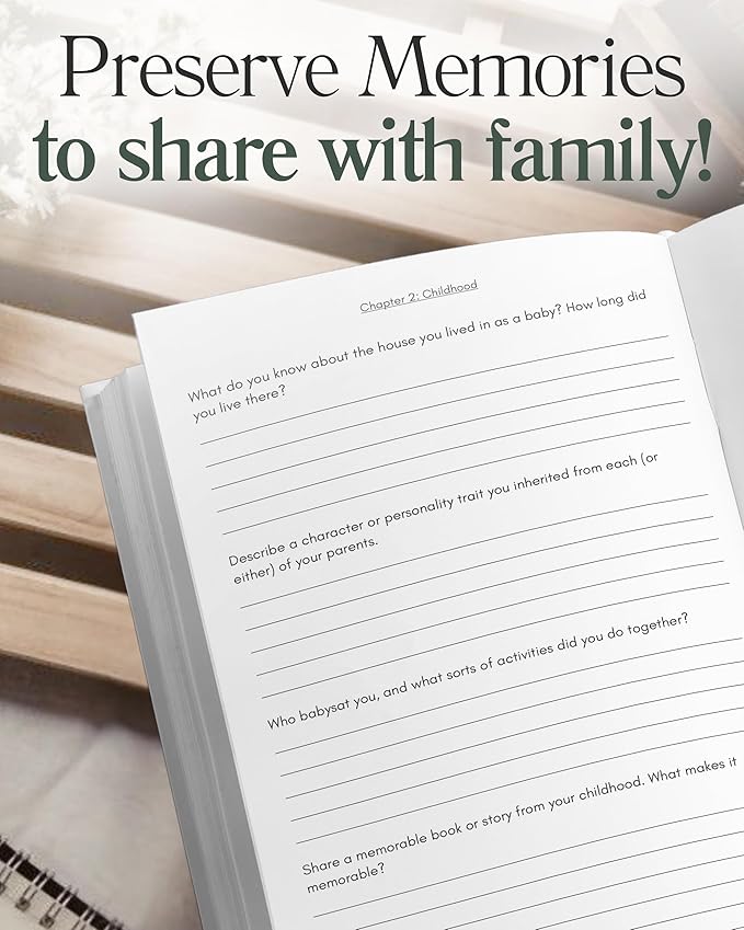 Great Grandpa's Life Story Journal (Hardcover): A Meaningful Keepsake to Share His Journey and Memories, Book Includes 250+ Prompt Questions, Sentimental Gifts for Father's Day, Birthday & Christmas