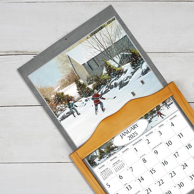 LANG Hockey Hockey Hockey 2025 Wall Calendar (25991001916)