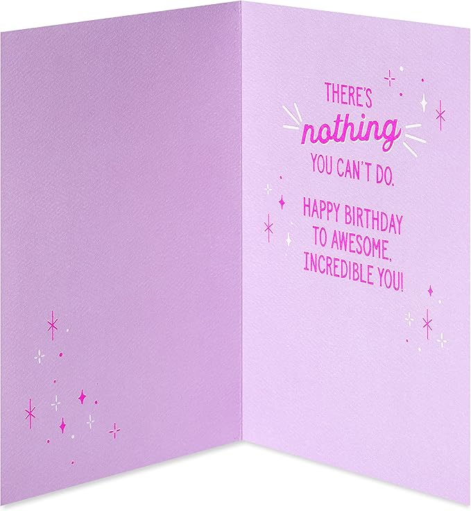 American Greetings Birthday Card for Her (Awesome, Incredible You)