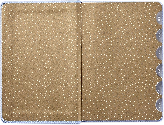 Hallmark Hardcover Address Book (Blue Chambray)