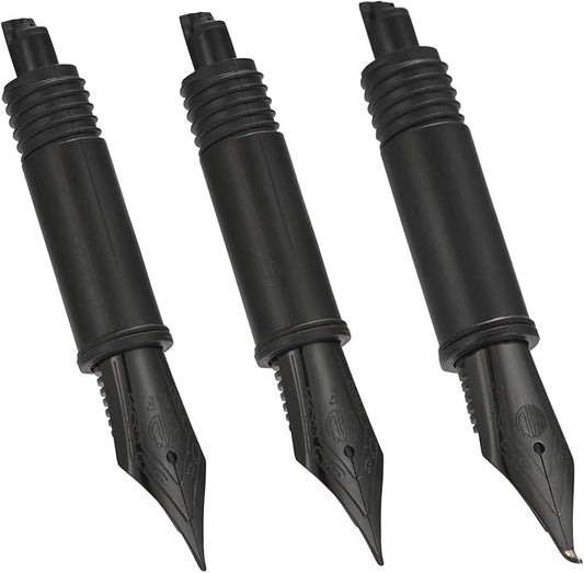 Set of 3 Hongdian Fountain Pen Black Nibs (Fine, Extra Fine and Bent Nib) for Black Forest 1850, 1851, M2, 1843, 6013, 517D, 517S, 525,H1, H3, A3, 1843 and 920 Series