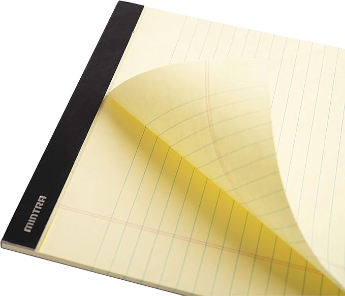 Mintra Office Legal Pads (Double Pad 3pk (Canary), 8.5in x 11in (Narrow Ruled))