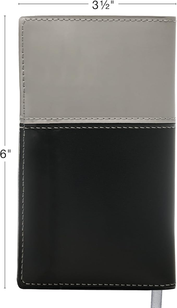 2025 Pocket Planner/Pocket Calendar and Pen, 3.5"x6": Includes 14 Months (November 2024 - December 2025) / 2025 Weekly Planner/Weekly Agenda/Monthly Calendar Organizer (Gray/Black)