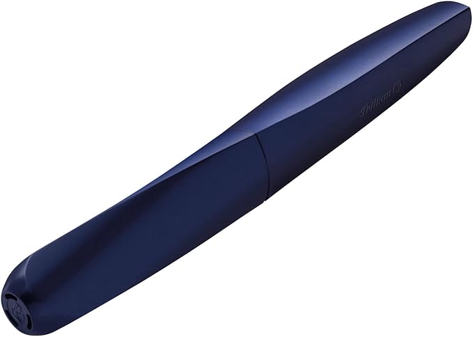 Pelikan Twist Fountain Pen with 1 Ink Cartridge, Medium Nib, Night Breeze, Boxed (820127)