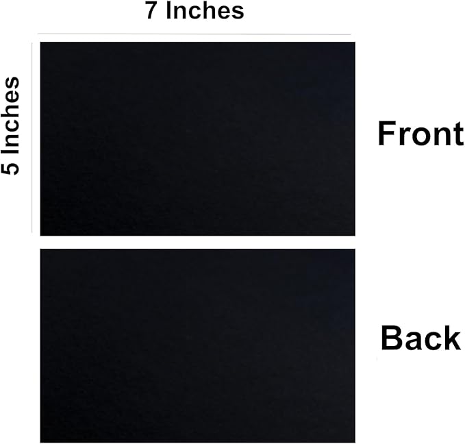 Baisunt 25 Pack 5x7 Black Cardstock Paper Blank Thick Heavyweight 92lb Card Stock for Making Greeting Cards, Invitations Cards, Photos, Postcards