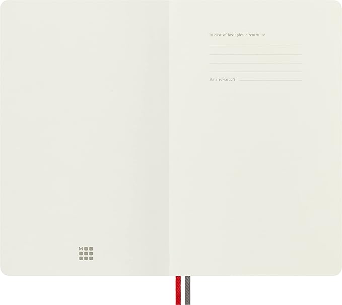 Moleskine Classic Expanded Notebook, Soft Cover, Large (5" x 8.25") Ruled/Lined, Red, 400 Pages
