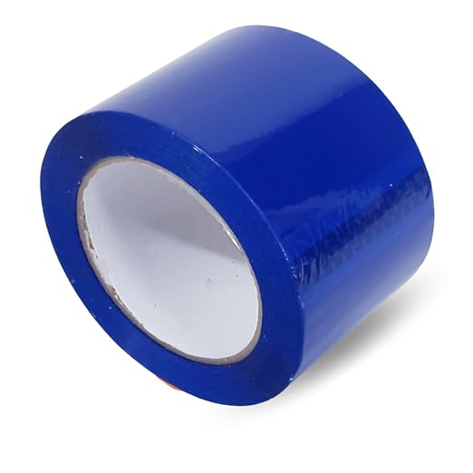 Heavy Duty Packaging Color Tape for Shipping,Packing and Moving 2" Wide x 2.0 Mil Thick -110 Yrd Roll -Acrylic Adhesive Tape for Box Sealing. (36 Rolls, Blue, 2" Wide x 110 yds)