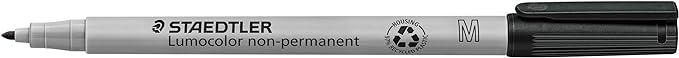 Staedtler Lumocolor Non-Permanent Overhead Projection Markers assorted colors medium 1.0 mm set of 6
