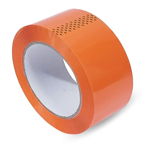 Heavy Duty Packaging Color Tape for Shipping,Packing and Moving 2" Wide x 2.0 Mil Thick -110 Yrd Roll -Acrylic Adhesive Tape for Box Sealing. (36 Rolls, Orange, 2" Wide x 110 yds)