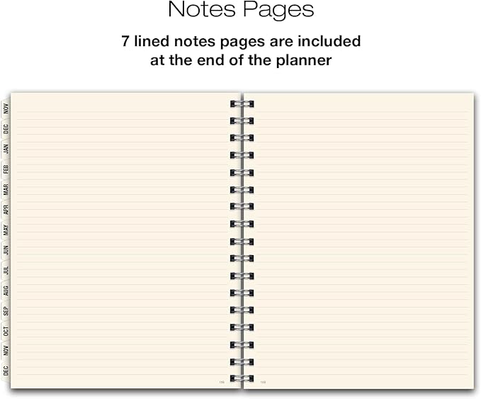 ESSENTIAL 2025 Monthly & Weekly Planner with Tabs, 7"x9": 14 Months (November 2024 - December 2025), Professional, Simple, Easy-to-Use Design and Frosted Poly Cover for Extra Protection (Frosted)