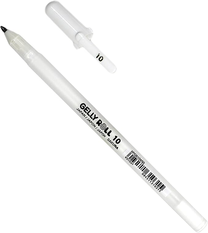 Sakura Gelly Roll Classic 10 Bold Point Pen (3 Pack), 3 Count (Pack of 1), White