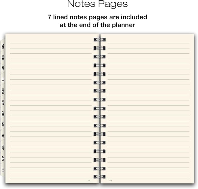 ESSENTIAL 2025 Monthly & Weekly Planner with Tabs, 5"x8": 14 Months (November 2024 - December 2025), Professional, Simple, Easy-to-Use Design and Frosted Poly Cover for Extra Protection (Frosted)
