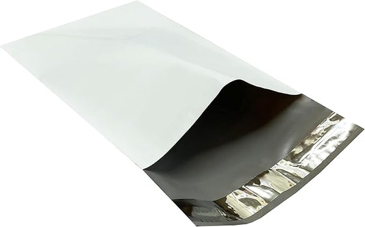 Colored Poly Mailers Pack of: Be creative with your packaging with Colored mailers (White, 6" x 9" pack of 200)