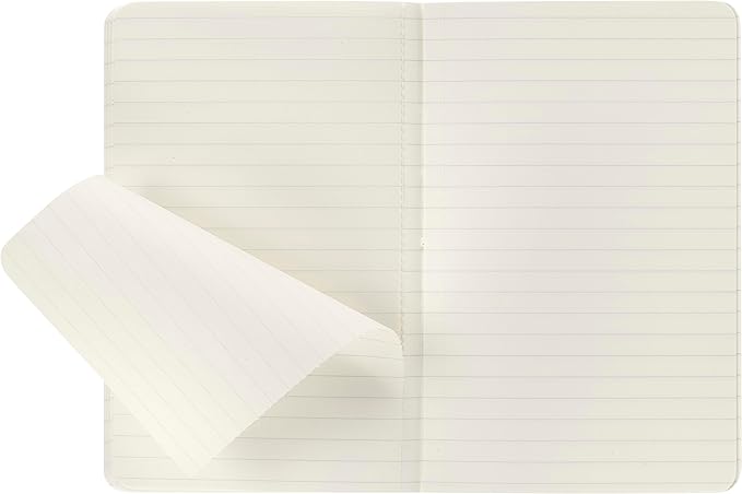 Moleskine Volant Journal, Soft Cover, Pocket (3.5" x 5.5") Ruled/Lined, Coral Orange/Aqua Blue, 80 Pages (Set of 2)