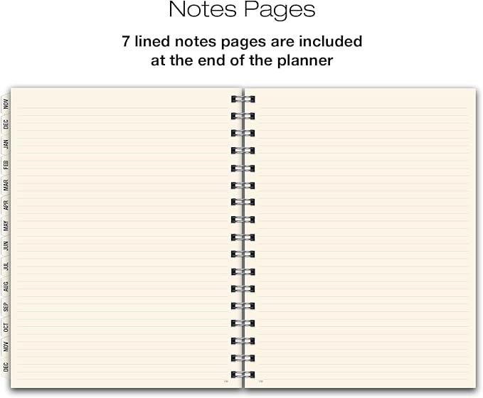 ESSENTIAL 2025 Monthly & Weekly Planner with Tabs, 8.5"x11": 14 Months (November 2024 - December 2025), Professional, Simple, Easy-to-Use Design and Frosted Poly Cover for Extra Protection (Frosted)