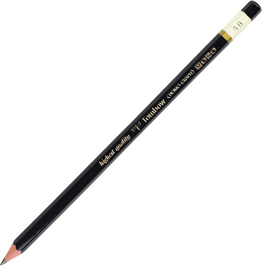 Tombow 51504 MONO Drawing Pencil, 5B, Graphite, 12-Pack