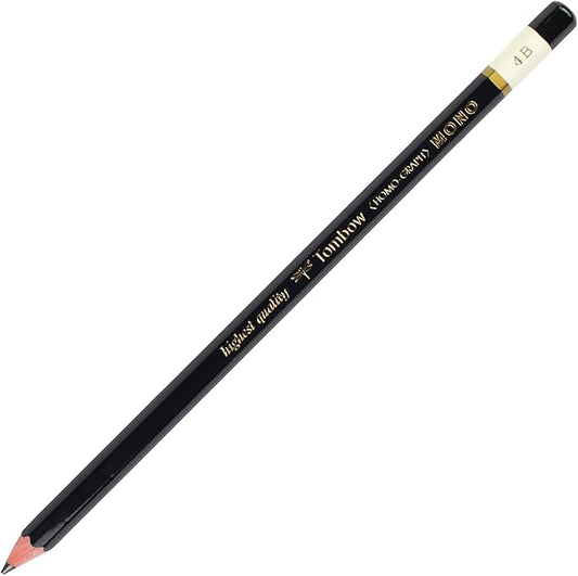 Tombow 51505 MONO Drawing Pencil, 4B, Graphite 12-Pack