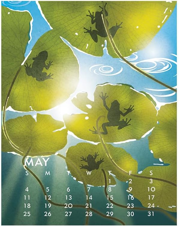 Linnea Design 2025 Poster Calendar 11 x 14" Artwork by Johanna Riley