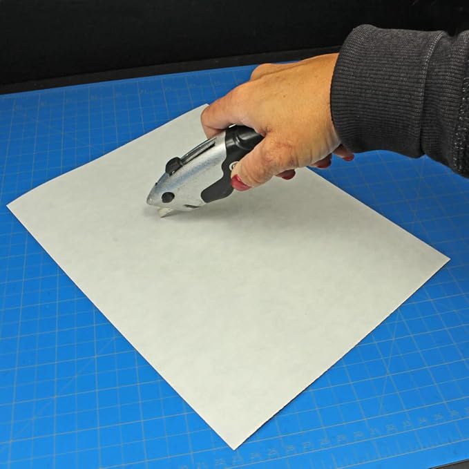 Flexible Steel Vinyl Magnetically-Receptive Sheet | 0.025in Thick | Letter Size 8.5x11 inch | Adhesive Backed Peel and Stick (1)