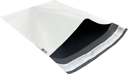 Colored Poly Mailers Pack of: Be creative with your packaging with Colored mailers (White, 9" x 12" pack of 200)