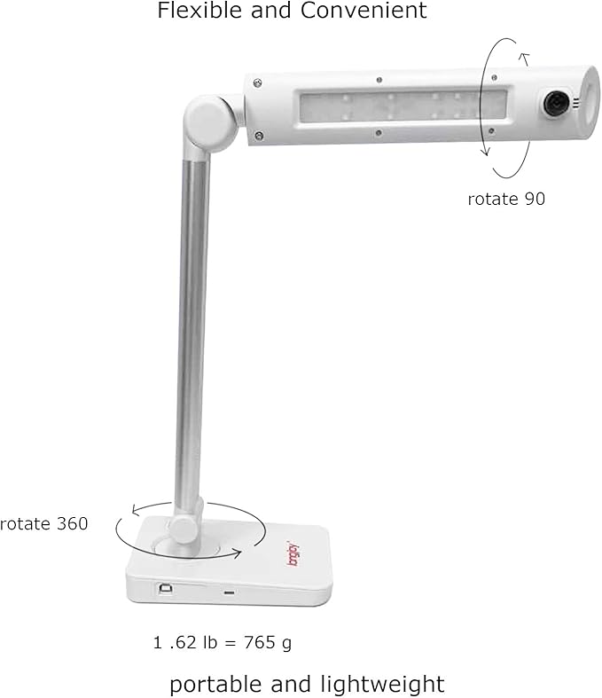 Digital Portable Overhead USB Distance Teaching Document Camera LV-1010 (White)