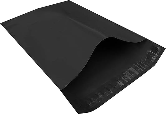 Colored Poly Mailers Pack of: Be creative with your packaging with Colored mailers (Black, 9" x 12" pack of 500)