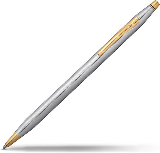 Cross Classic Century Refillable Ballpoint Pen, Medium Ballpen, Includes Luxury Gift Box - Medalist Chrome