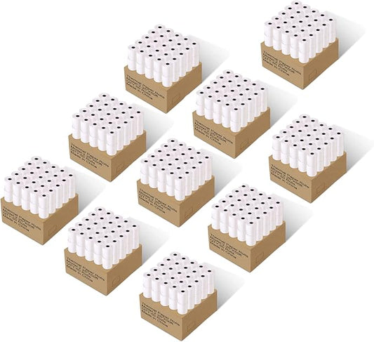 Immuson 2 1/4 x 50 Thermal Paper Receipt Rolls 2.25 x 50 ft Receipt Paper POS Cash Register Fits Credit Card Terminals Verifone (500 Rolls)