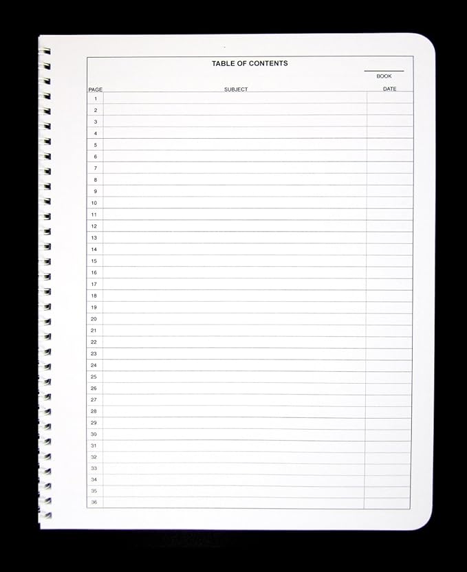 BookFactory Student Lab Notebook (Scientific Grid Format) - Standard No Carbon Copies 8.5" x 11", 50 Pages [Wire-O Bound] (LAB-050-WTG)