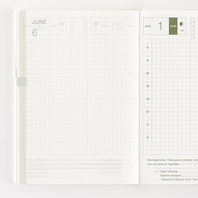 Hobonichi Techo 2025 Original Book [English/A6/January Start/Monday Start/Planner]