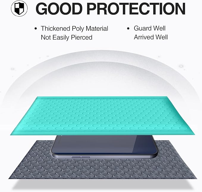UCGOU Bubble Mailers 7.25x12 Inch Teal 25 Pack Usable Size 7.25x11 Padded Envelopes Small Business Opaque Packaging Self Seal Waterproof Boutique Bulk Shipping Bags for Jewelry Makeup Supplies #1