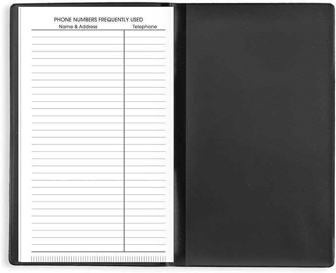 AT-A-GLANCE 2025 Planner, Monthly, 3-1/2" x 6", Pocket Size, DayMinder, Black (SK530025)