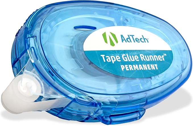 AdTech 5603 Permanent Crafter's Tape, 0.31" x 315", Pack of 4