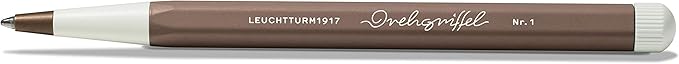 LEUCHTTURM1917 - Drehgriffel Writing Pen (Warm Earth) - Ballpoint Pen with Royal Blue Ink Included