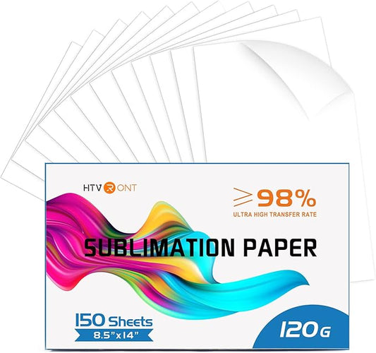 HTVRONT Sublimation Paper 8.5x14 inches - 150 Sheets Sublimation Paper Compatible with Inkjet Printer 120gsm…
