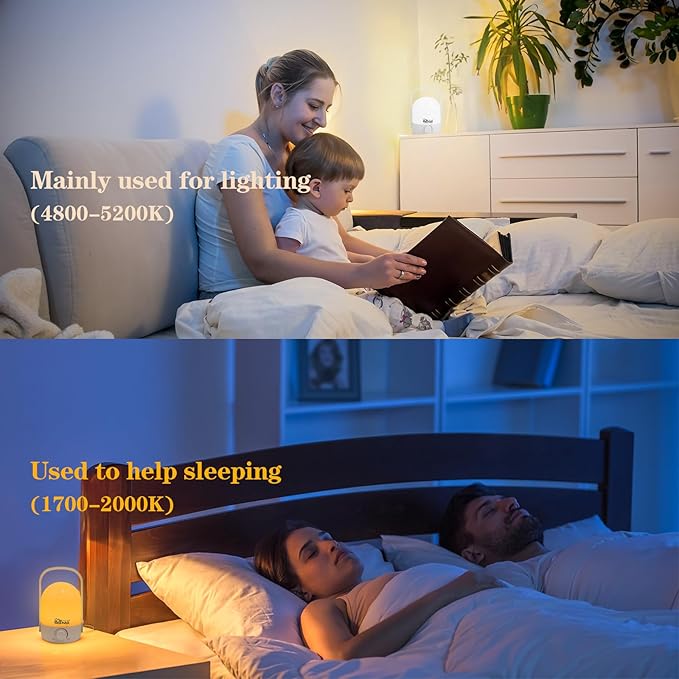 Rechargeable Lamp 1200mAh Small Bedside Rechargeable Lanterns Dimmable Led Cordless Tent Light Holiday Gifts Work,White A