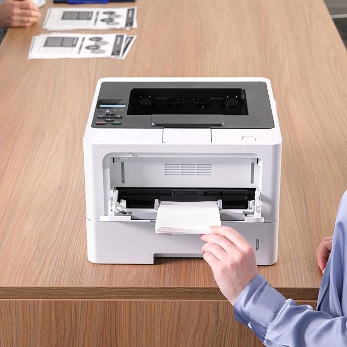 Brother HL-L5210DW Business Monochrome Laser Printer with Duplex Printing, Versatile PaperHandling, Wireless and Gigabit Ethernet Networking, and Mobile Printing, Works with Alexa