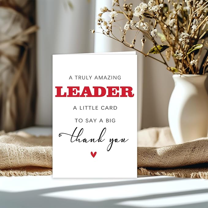 Appreciation Leader Gifts for Men Women, Thank You Cards Gifts for Boss Leaders Manager, Leader Supervisor Retirement Gift