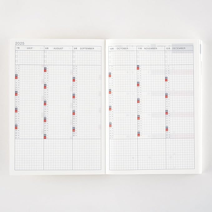 Hobonichi Techo 2025 Cousin Book [English/A5/January Start/Monday Start/Planner]