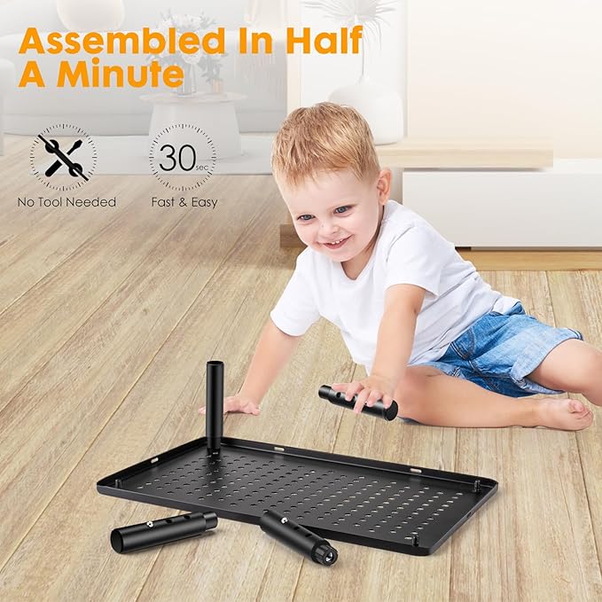 Computer Monitor Stand Riser for Desk, 2 Pack Adjustable Pc Laptop Tv Desktop Monitor Metal Stand Riser with Cable Straps, Screen Floor Shelf Holder Stand for Desk, Floor, Carpet, Organizer